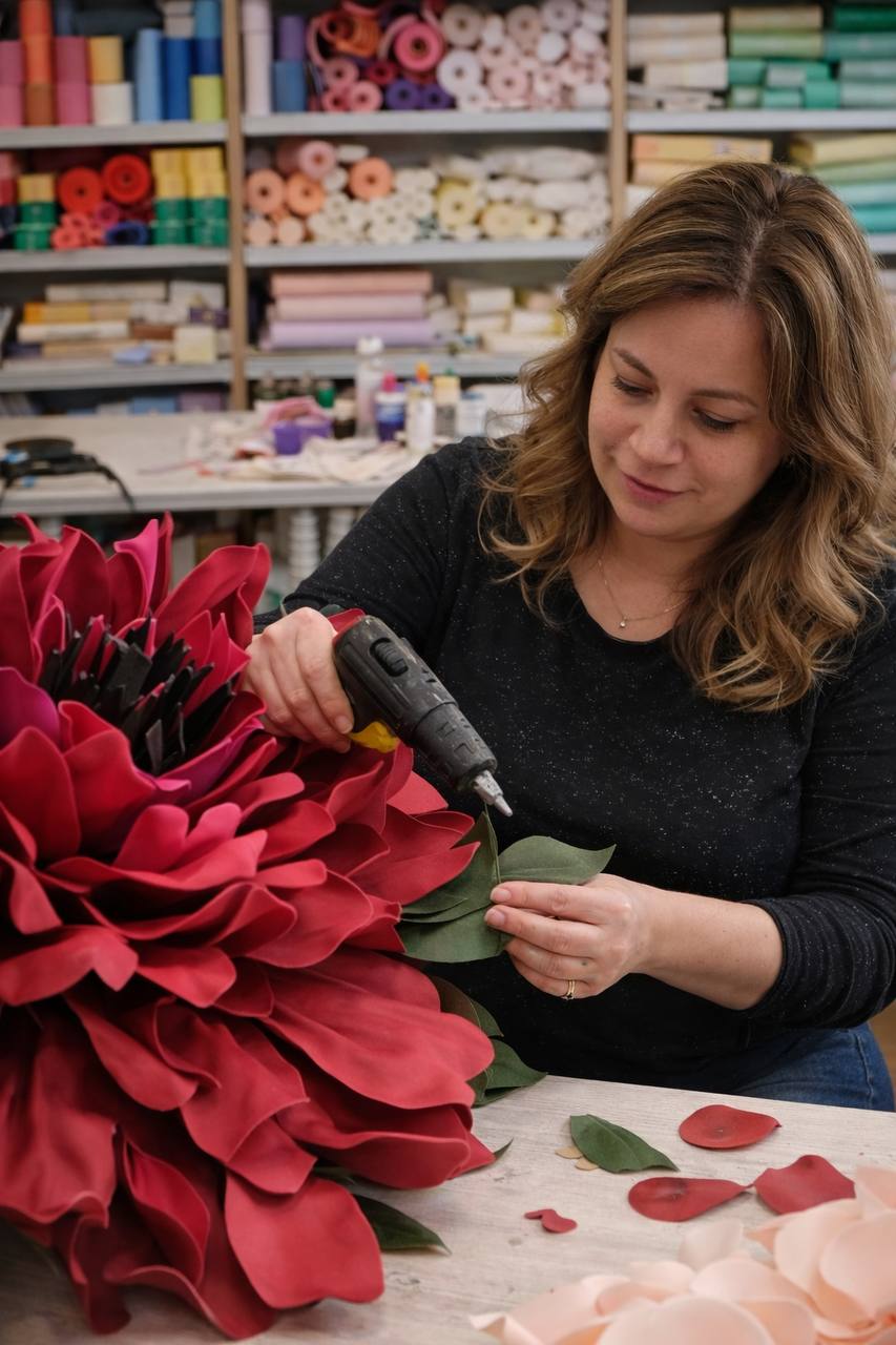 Гігантські квіти ручної роботи