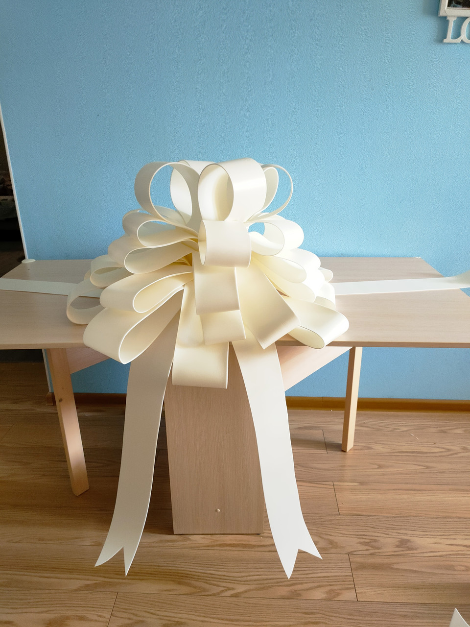 Великий бант, большой бант, бант, белый бант, большой бант, бант на машину, бант, бантик - Зображення 4