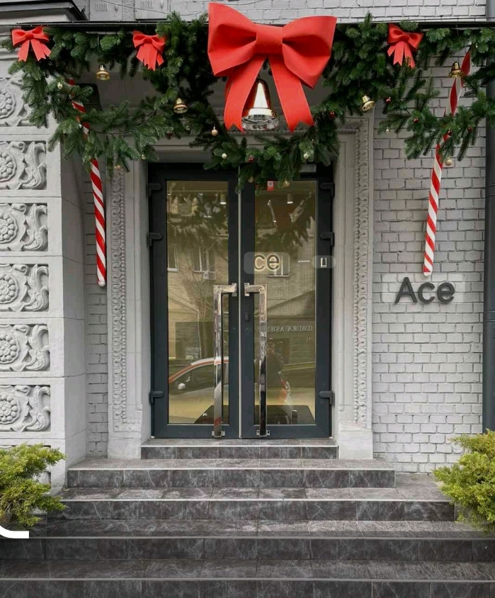 Бант червоний великий