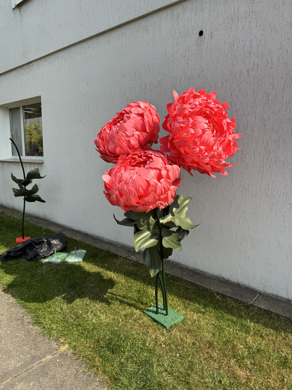 Гігантська ростова півонія з ізолону (Бутон Ø60 см, висота 180 см) - Зображення 2