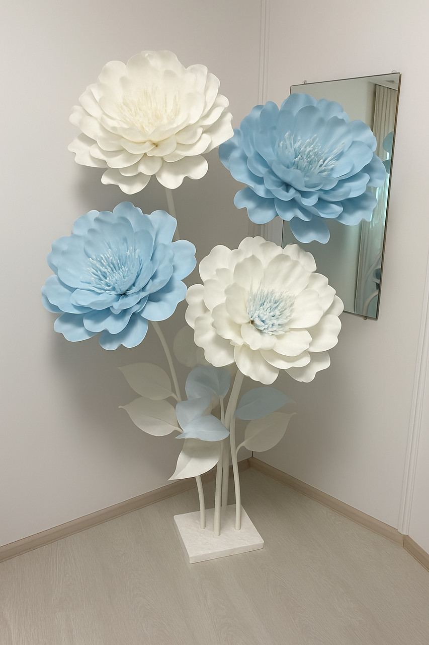 Ростові квіти в зимовій гамі для фотозон та вітрин (180 см, вологостійкі) - Зображення 7