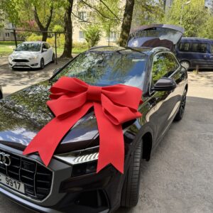 Великий бант на автомобіль (100 см) — вологостійкий декор для вулиці